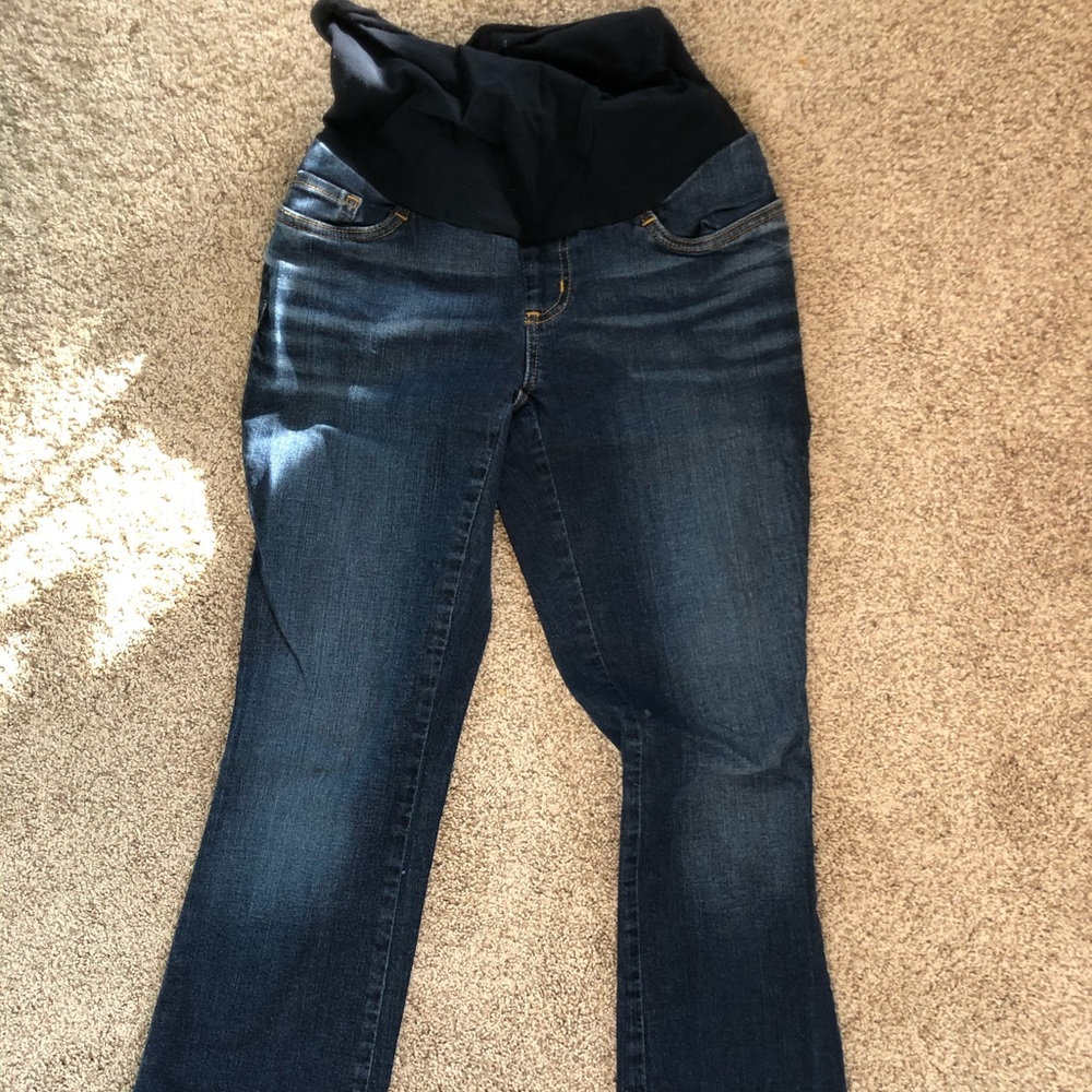 Straightedges/boot maternity jeans
